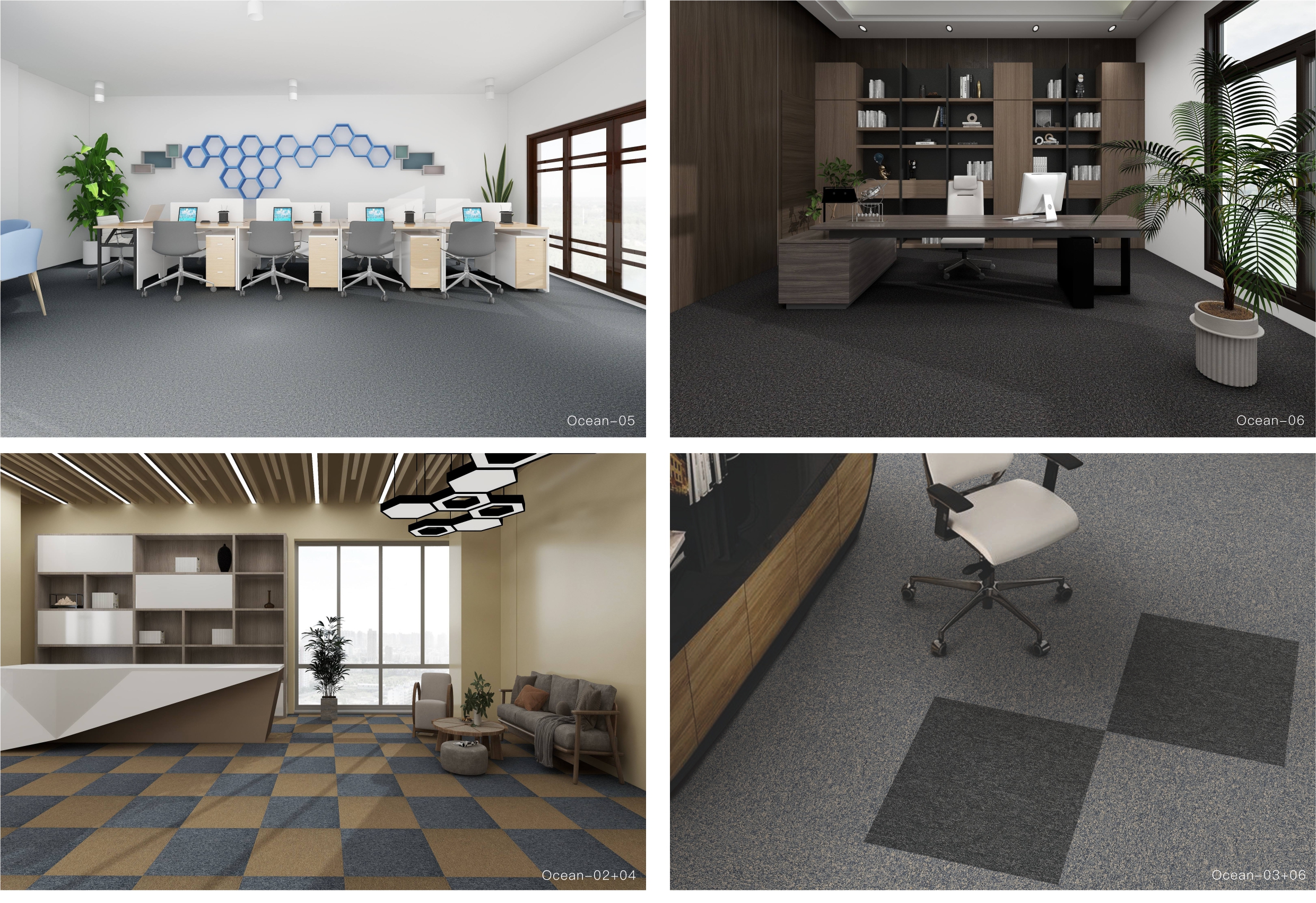 antibacterial tile carpet office