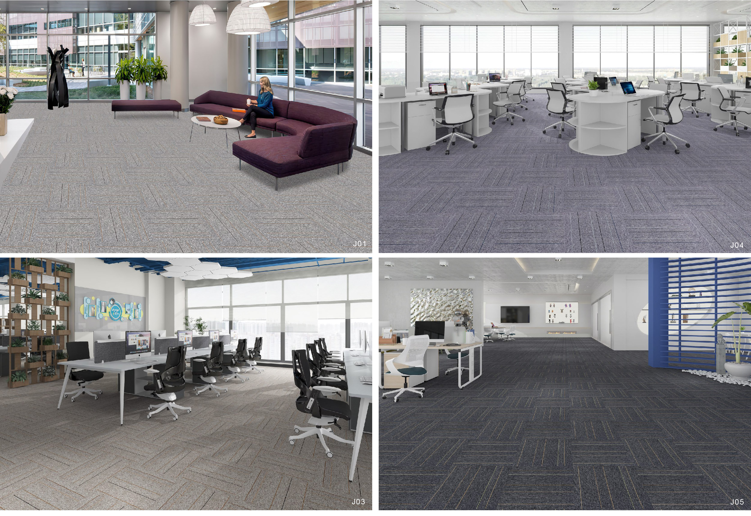 pvc tile carpets