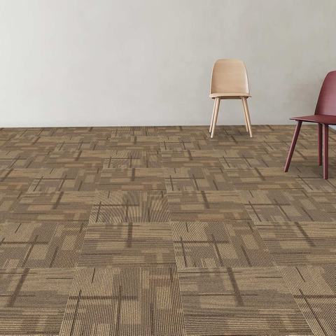 Easy To Install Machine Tufted Carpet Tiles for Library