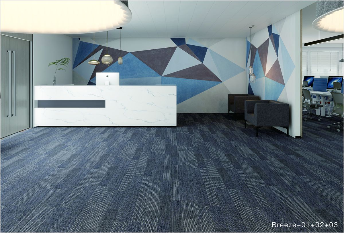 Colorful office carpet