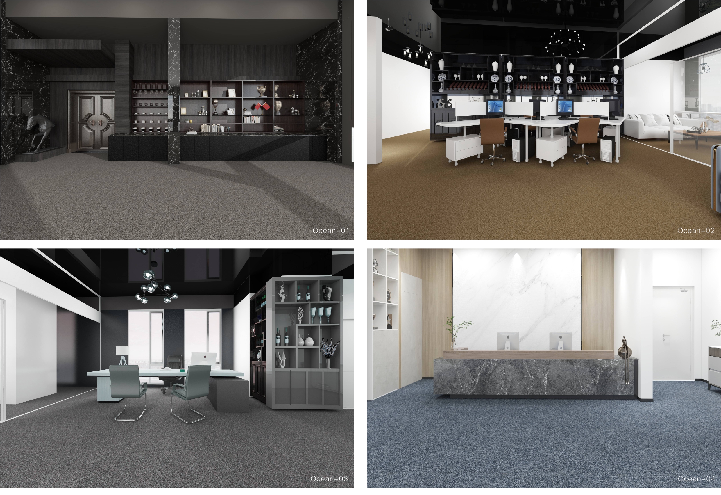 waterproof tile carpet office