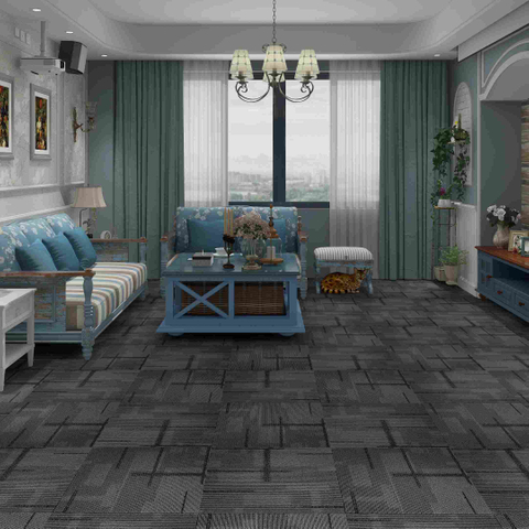 Easy To Install Machine Tufted Carpet Tiles for Library