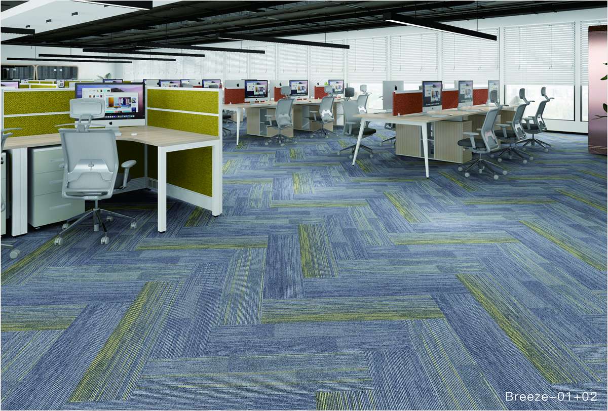 Colorful office carpet