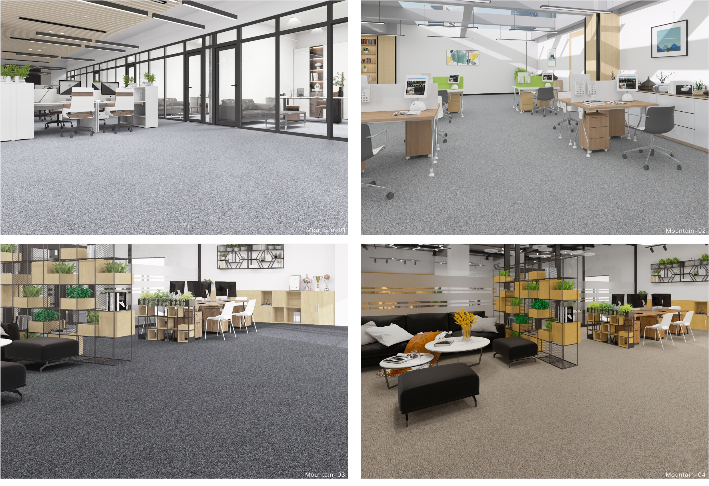 antibacterial tile carpet office