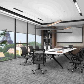 Economical Modern Square Office Carpet with PVC Backing