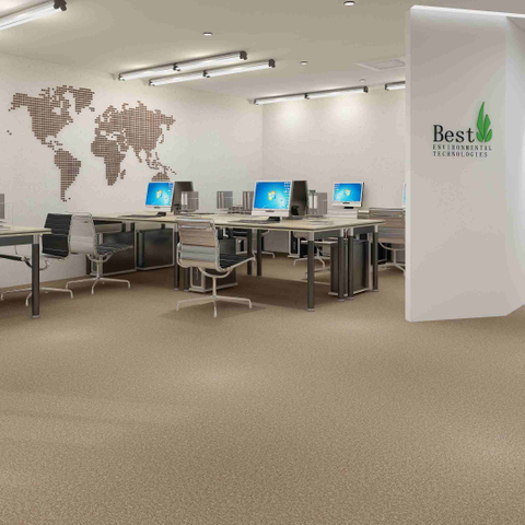 Modular Solid Color 100% PP Carpet Tiles for Airport